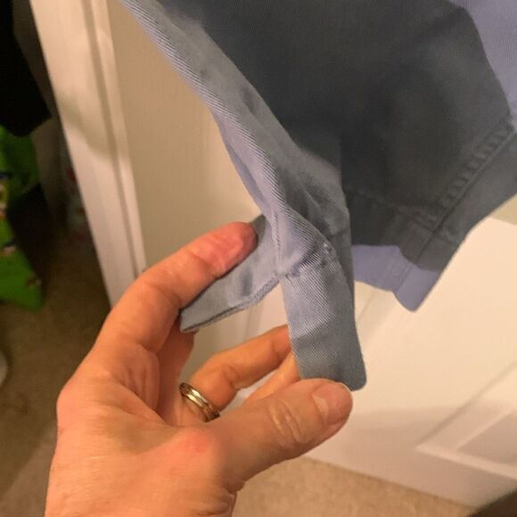 EDDIE BAUER CROP HIGH WAISTED JEANS GRAY 5 POCKET SZ 12 - Picture 2 of 8